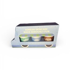 I Dew Care 3pc Wash Off Face Mask Set + Brush + Headband | Korean Skincare | NWT